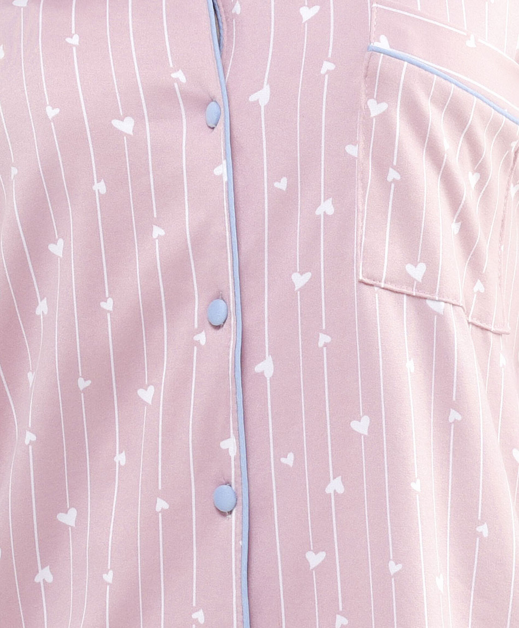 Pijama mujer camisero corazones Pijama mujer camisero corazones