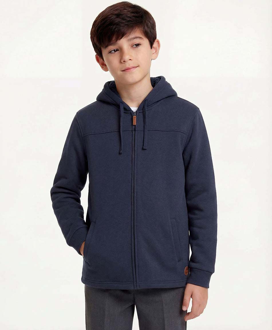 Poler&oacute;n escolar full zipper interior polar