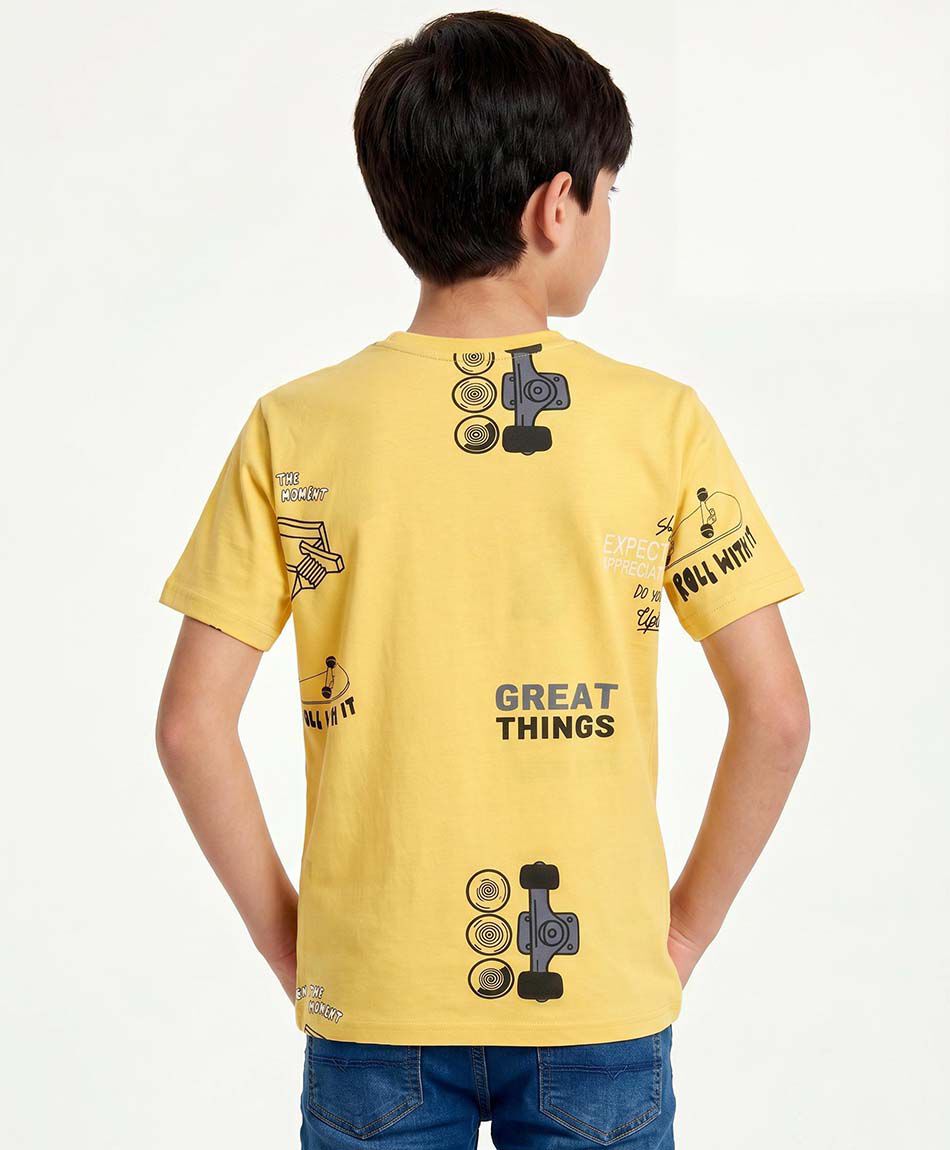 Polera ni&ntilde;o dibujos skates