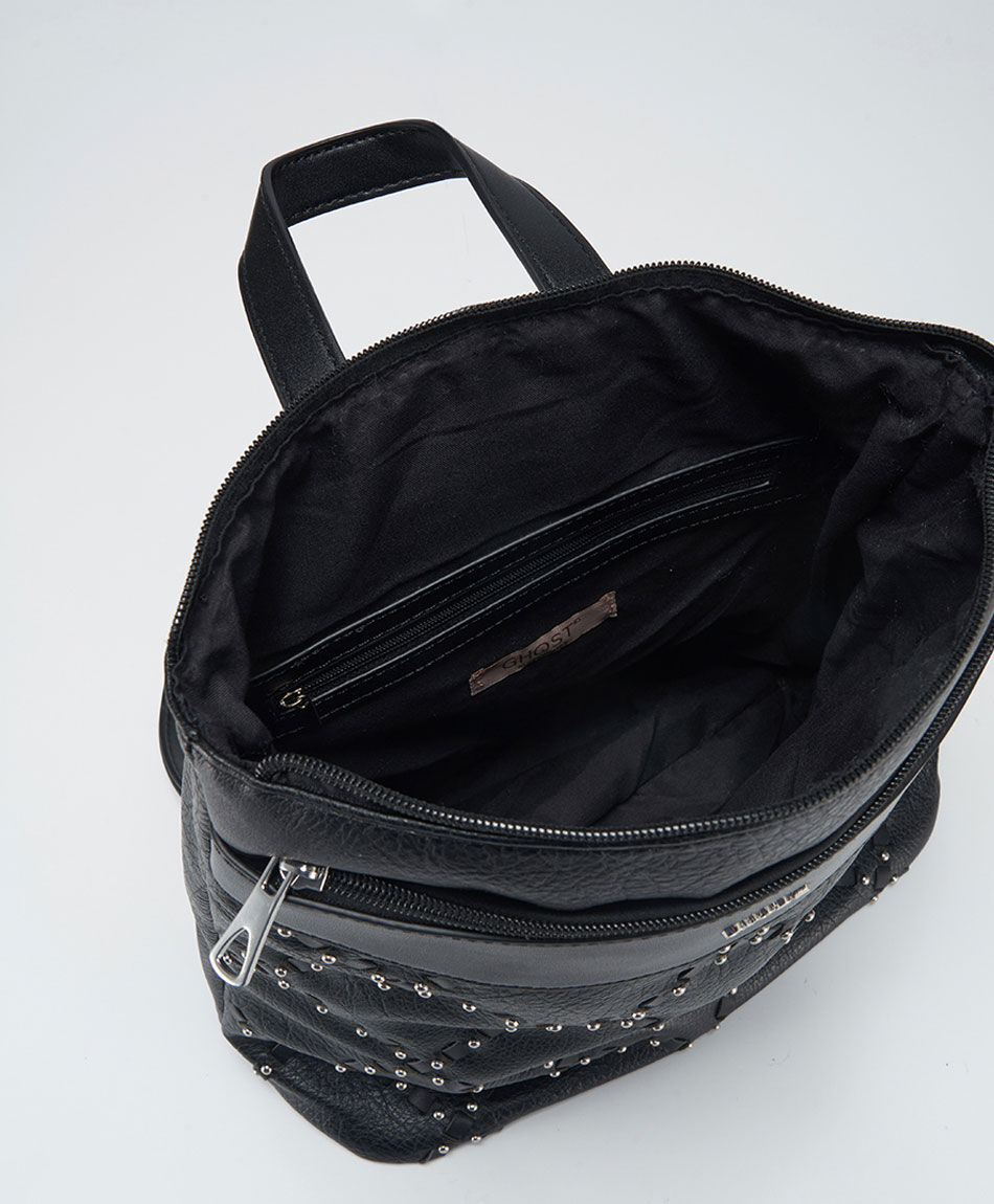 Mochila mujer tachas cruzadas