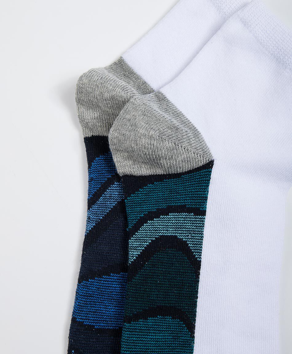 Calcetines hombbre white and blue