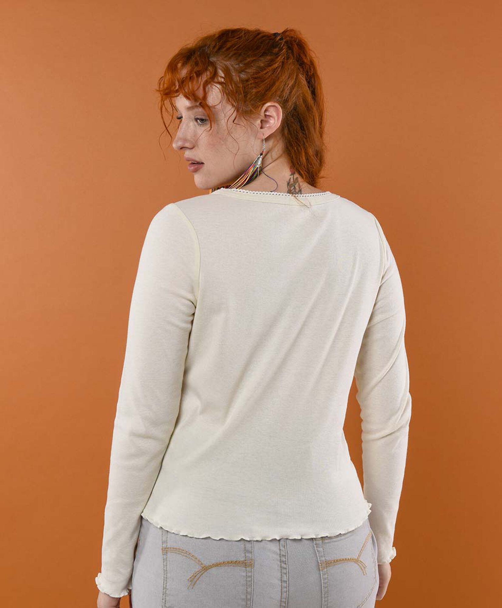 Polera mujer flor Polera mujer flor