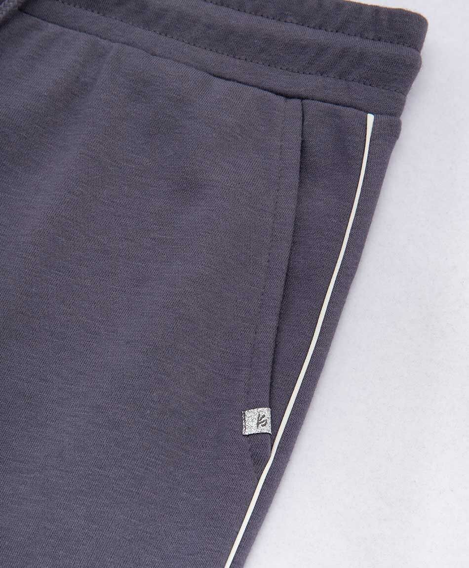 Pantal&oacute;n deportivo mujer piping gris