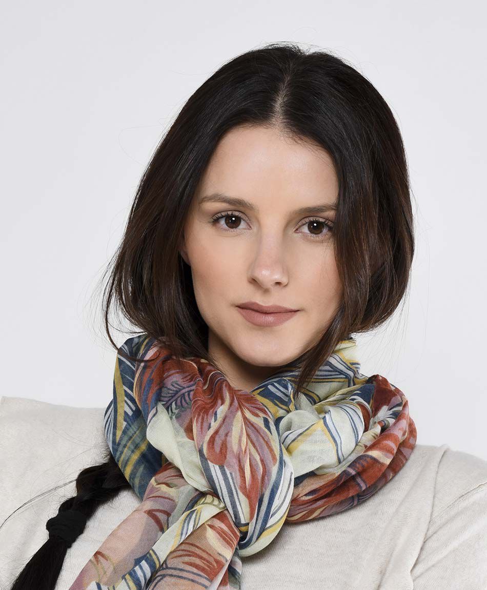 Bufanda mujer floreado