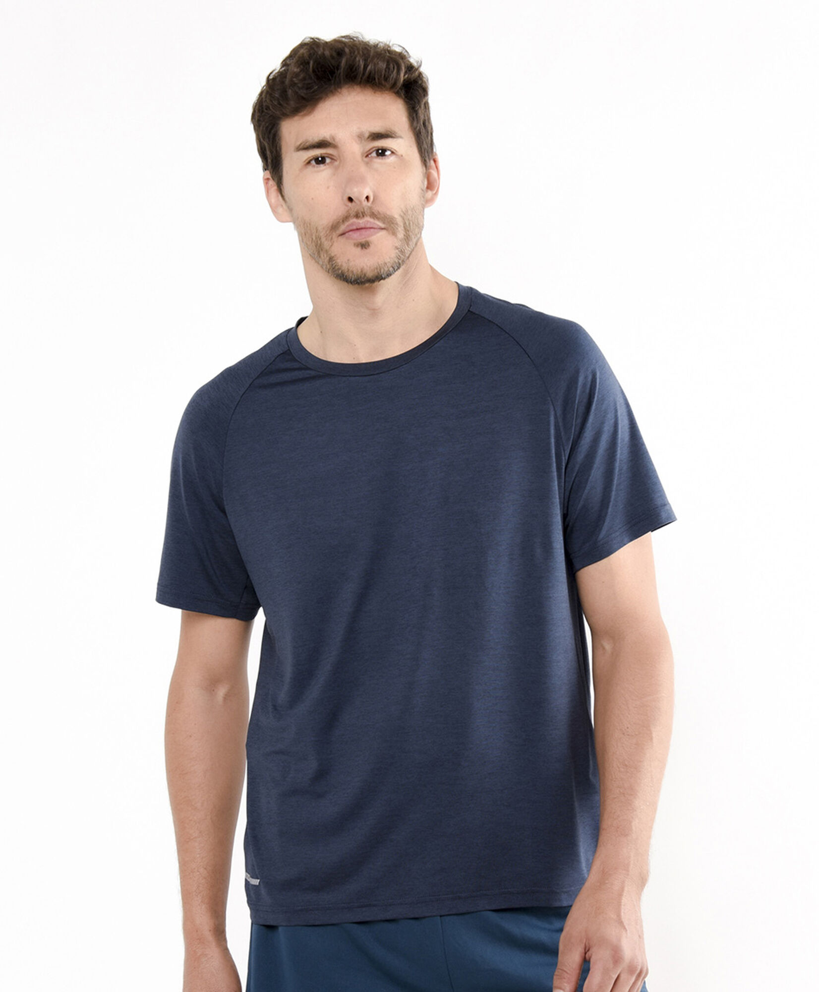 Polera deportiva hombre lisa azul Polera deportiva hombre lisa azul