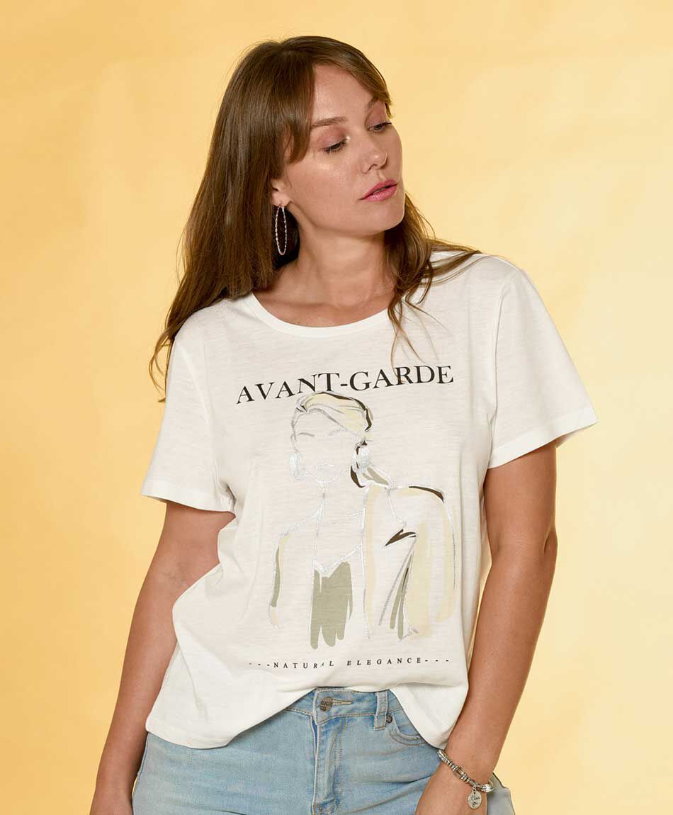 Polera estampada