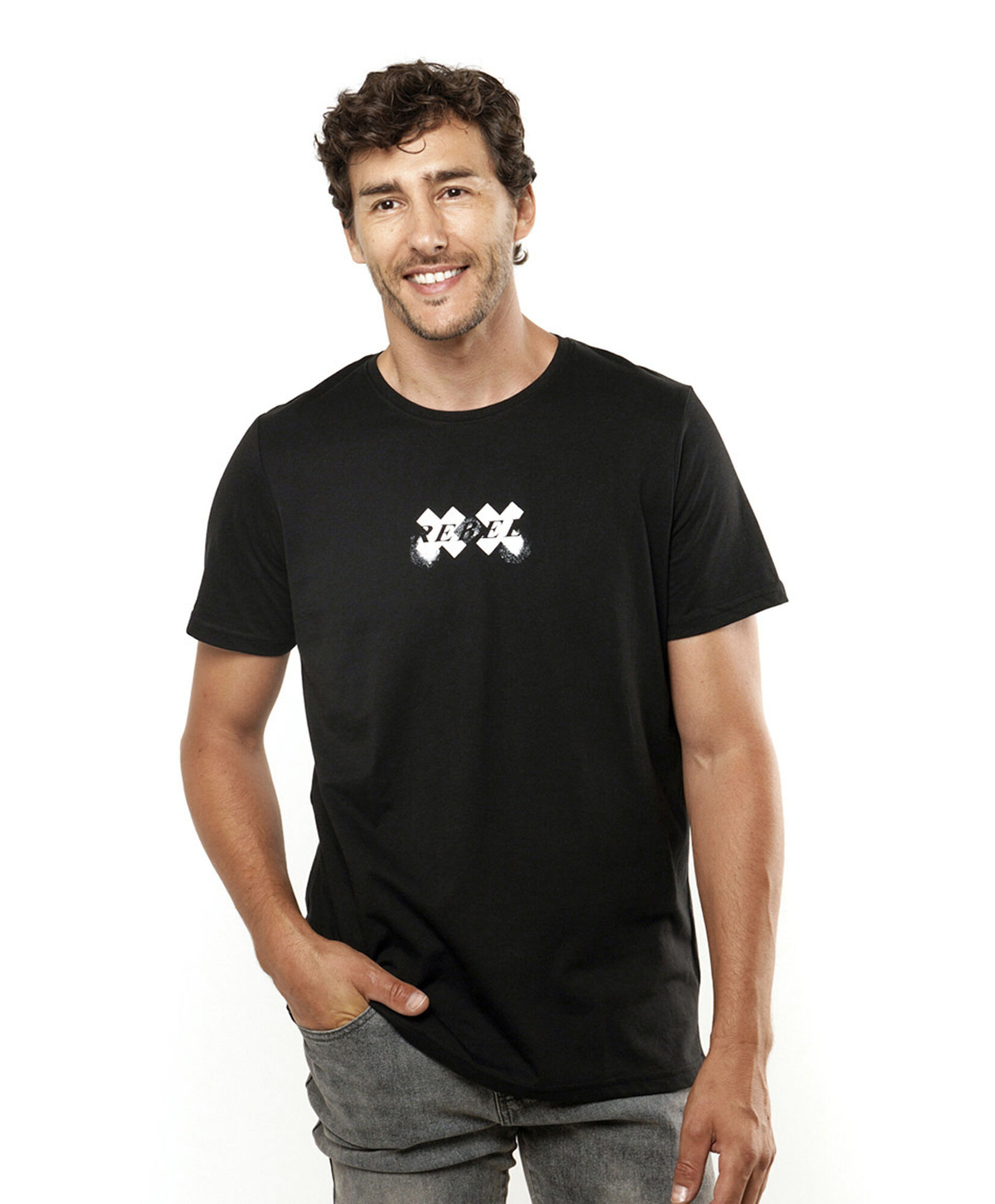 Polera hombre doble equis negra Polera hombre doble equis negra