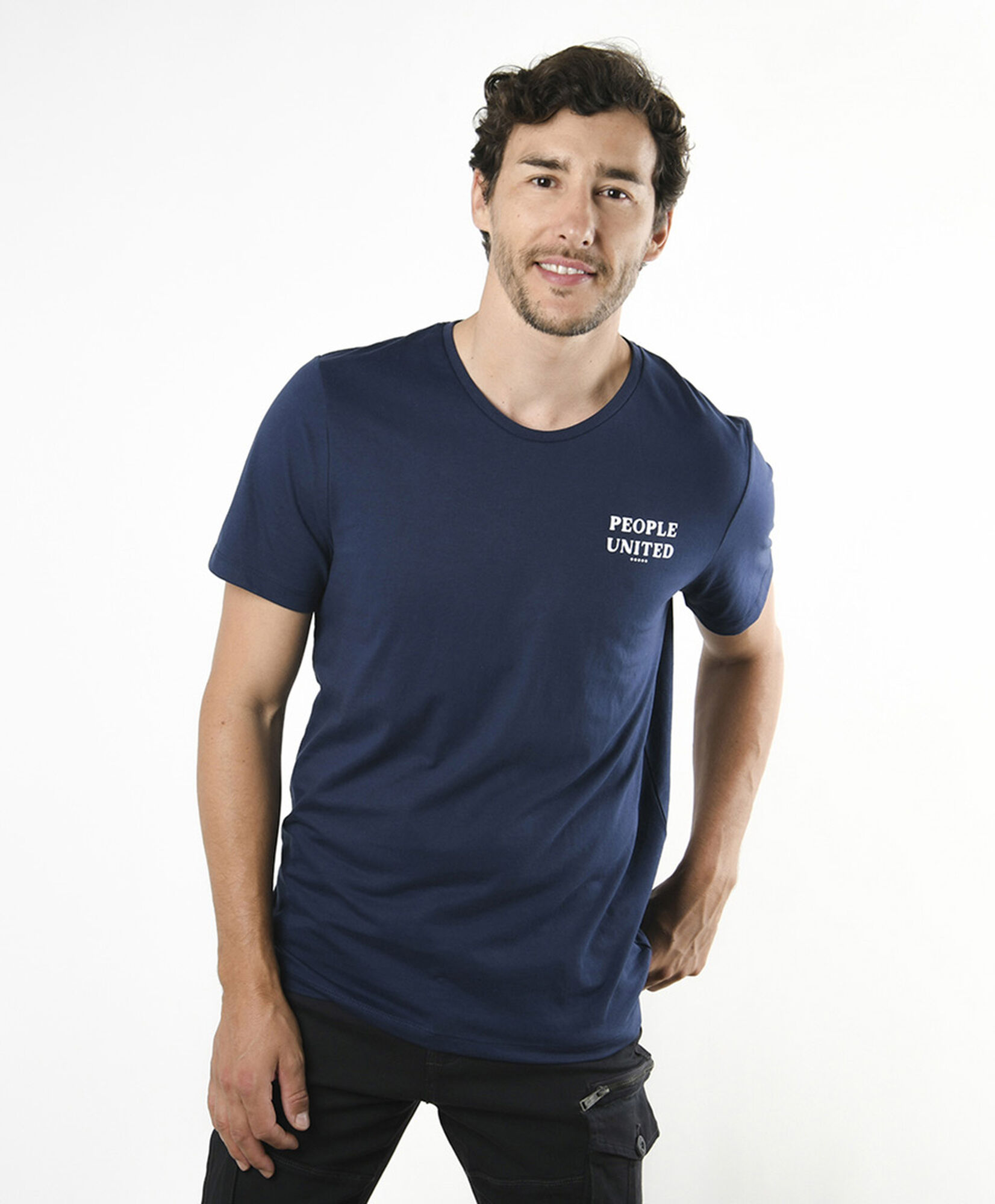 Polera hombre doble estampado people Polera hombre doble estampado people