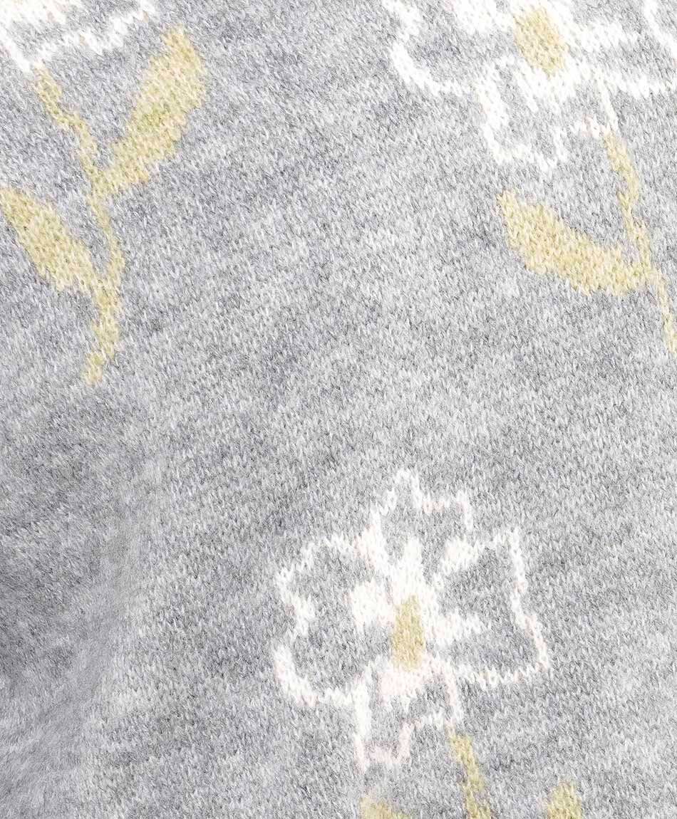 Sweater mujer jacquard floreado