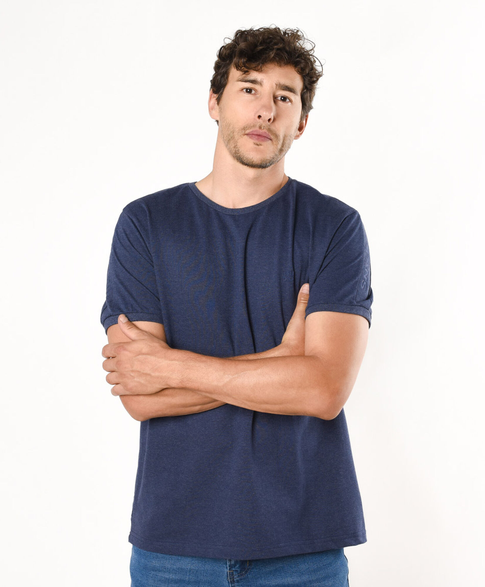 Polera hombre print manga Polera hombre print manga