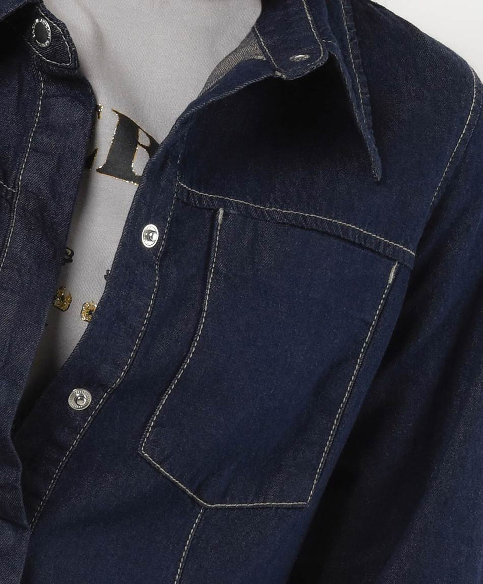 Blusa mujer denim bolsillos Blusa mujer denim bolsillos