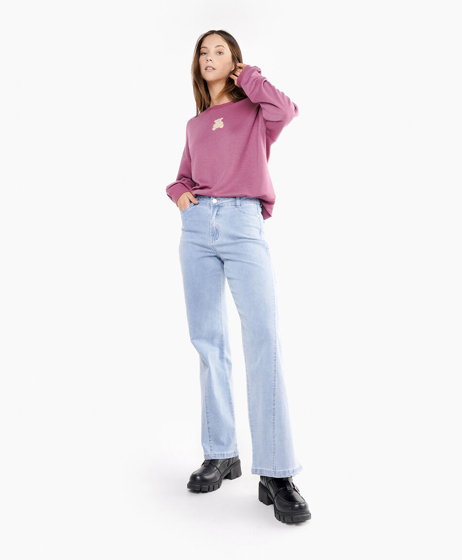 Jeans mujer wide leg  blue