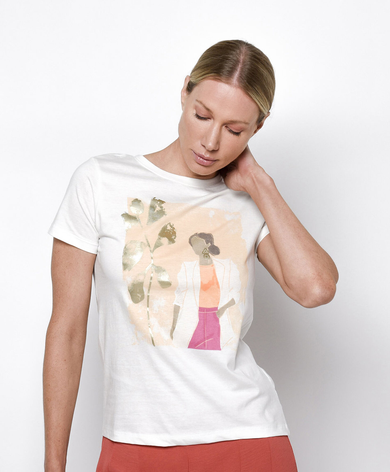 Polera muje estampado artistico Polera muje estampado artistico