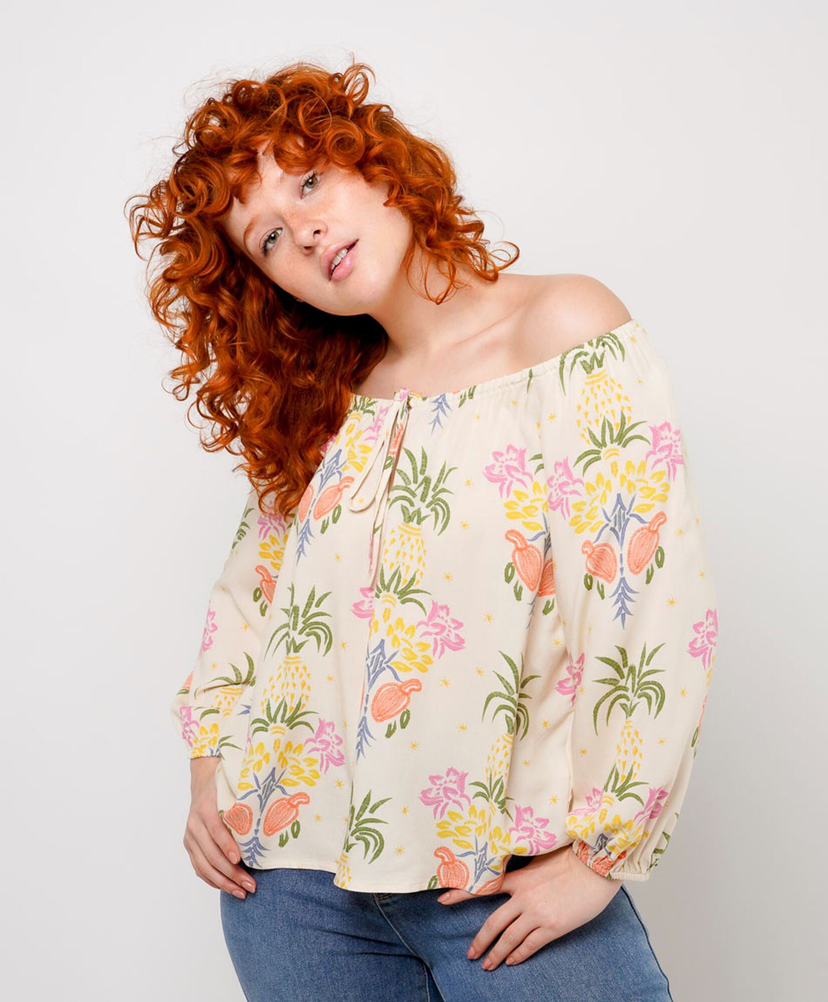 Blusa mujer piñas Blusa mujer piñas