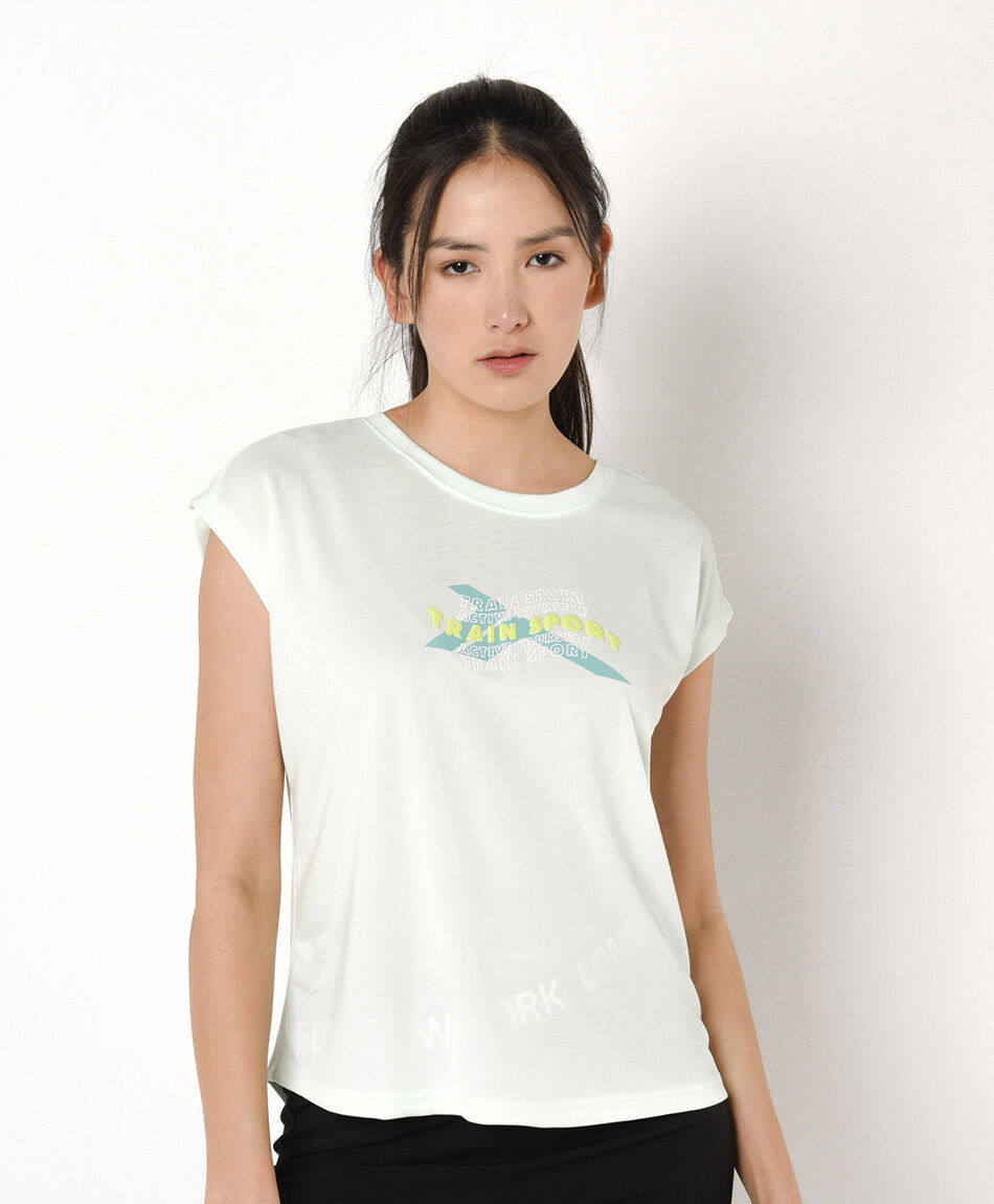 Polera deportiva mujer mini manga