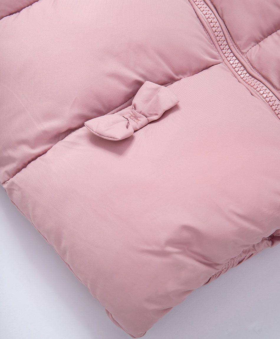 Parka beb&eacute; sin mangas rose