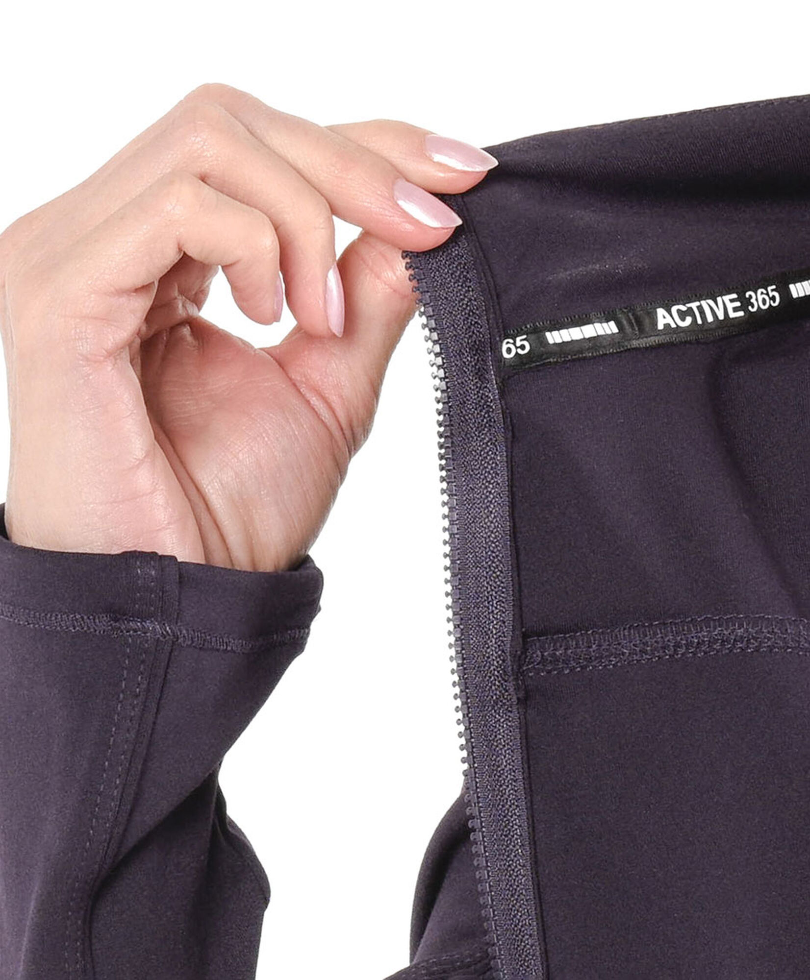 Polerón deportivo mujer crop ajustado Polerón deportivo mujer crop ajustado