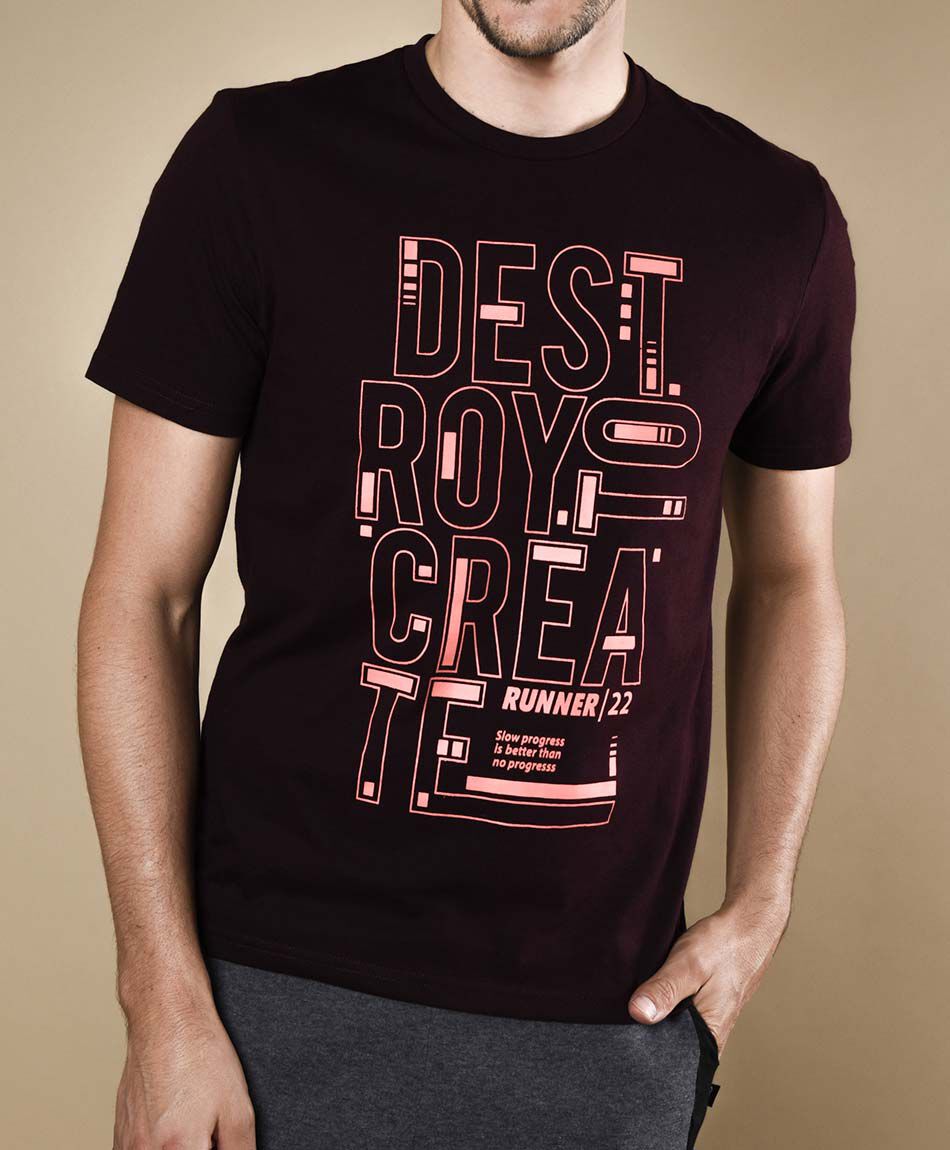 Polera deportiva manga corta cuello redondo