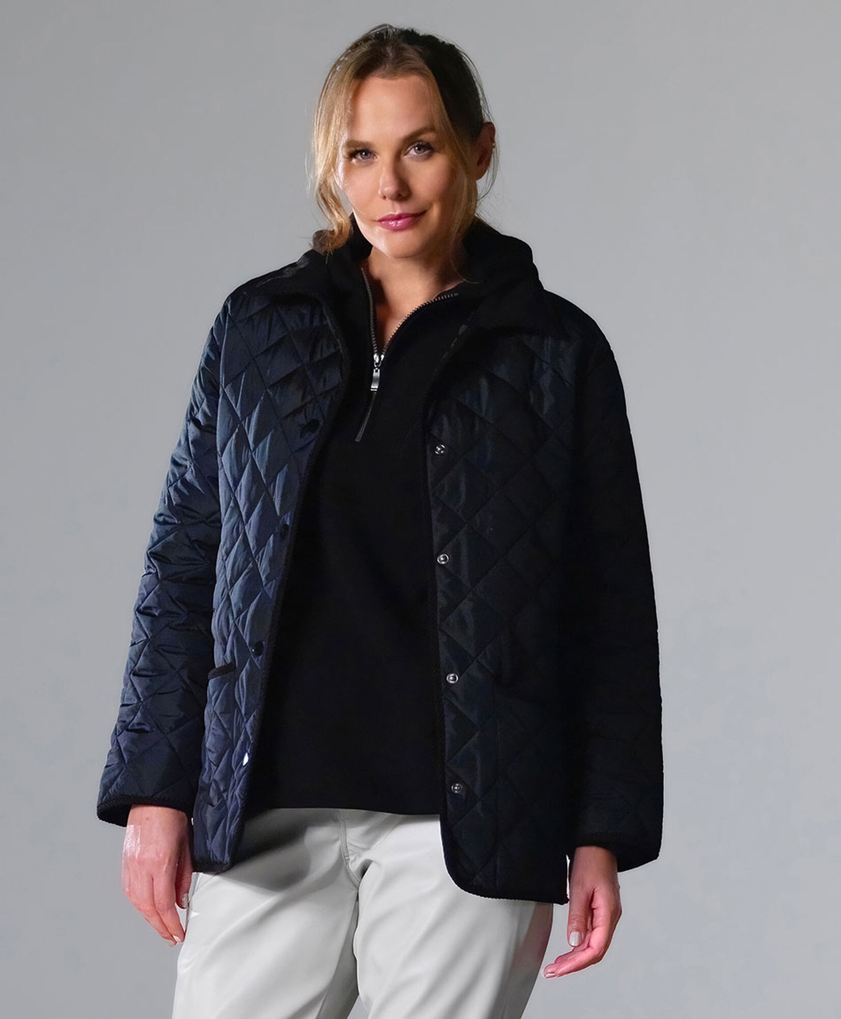 Chaqueta mujer costuras rombos Chaqueta mujer costuras rombos