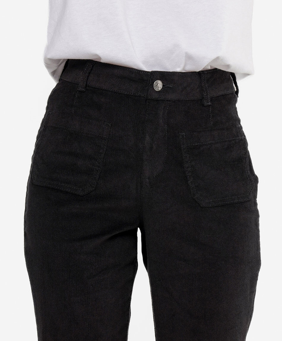 Pantal&oacute;n mujer corderoy flare