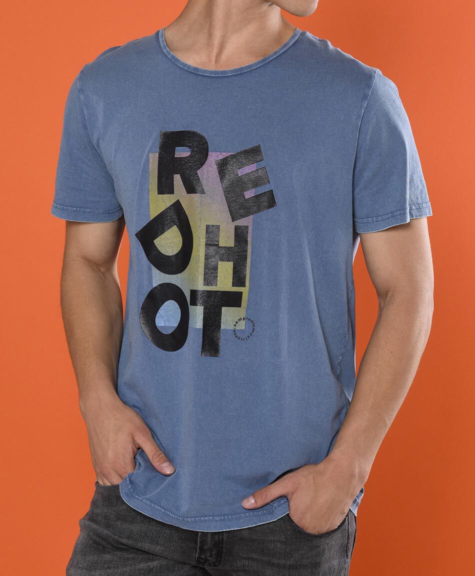 Polera manga corta cuello redondo