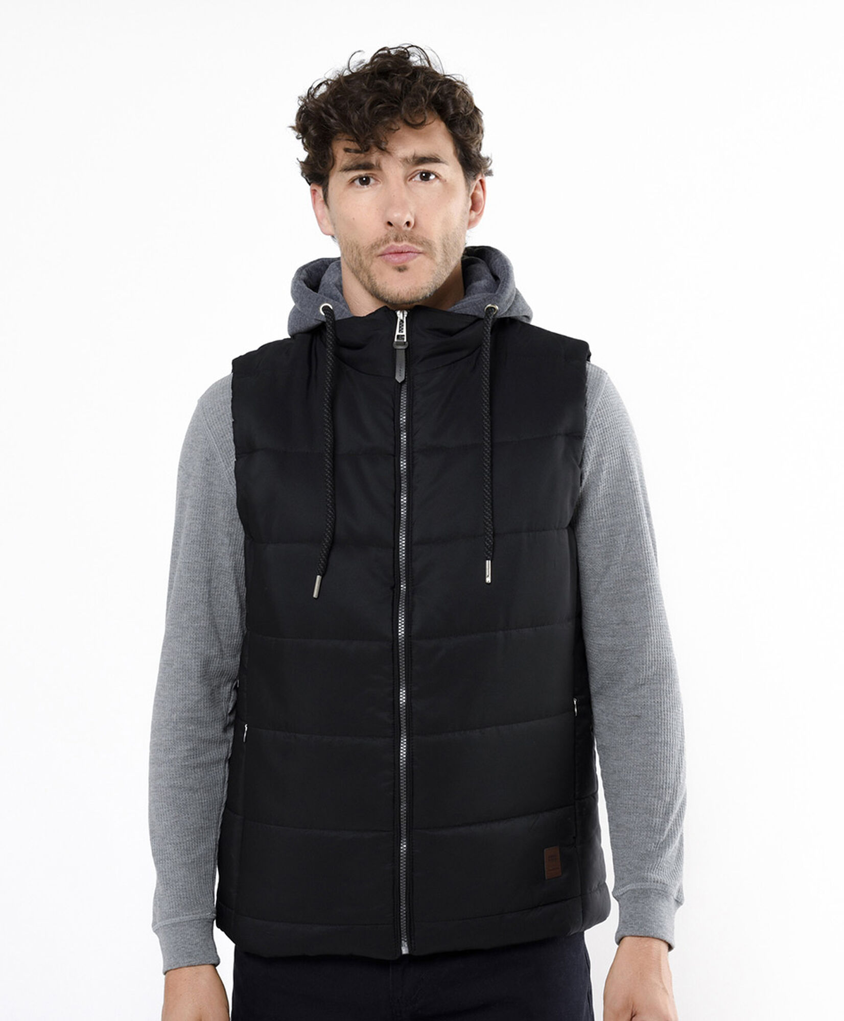 Chaqueta hombre gorro sin mangas Chaqueta hombre gorro sin mangas