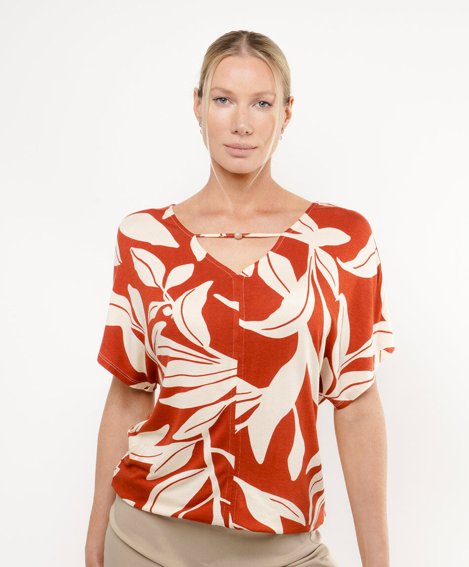 Polera mujer tropical