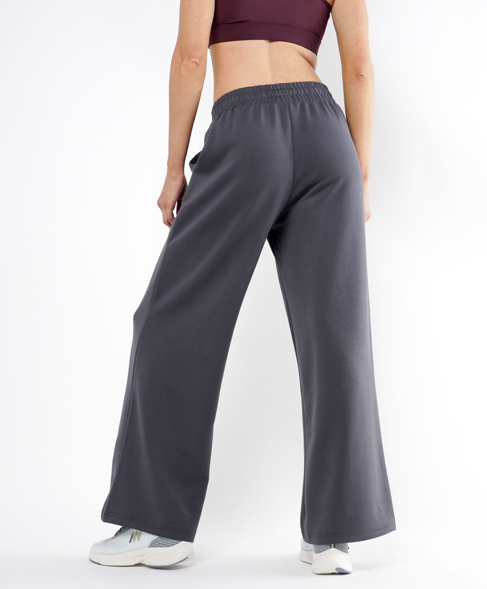 Pantalón deportivo mujer modal costuras wide Pantalón deportivo mujer modal costuras wide