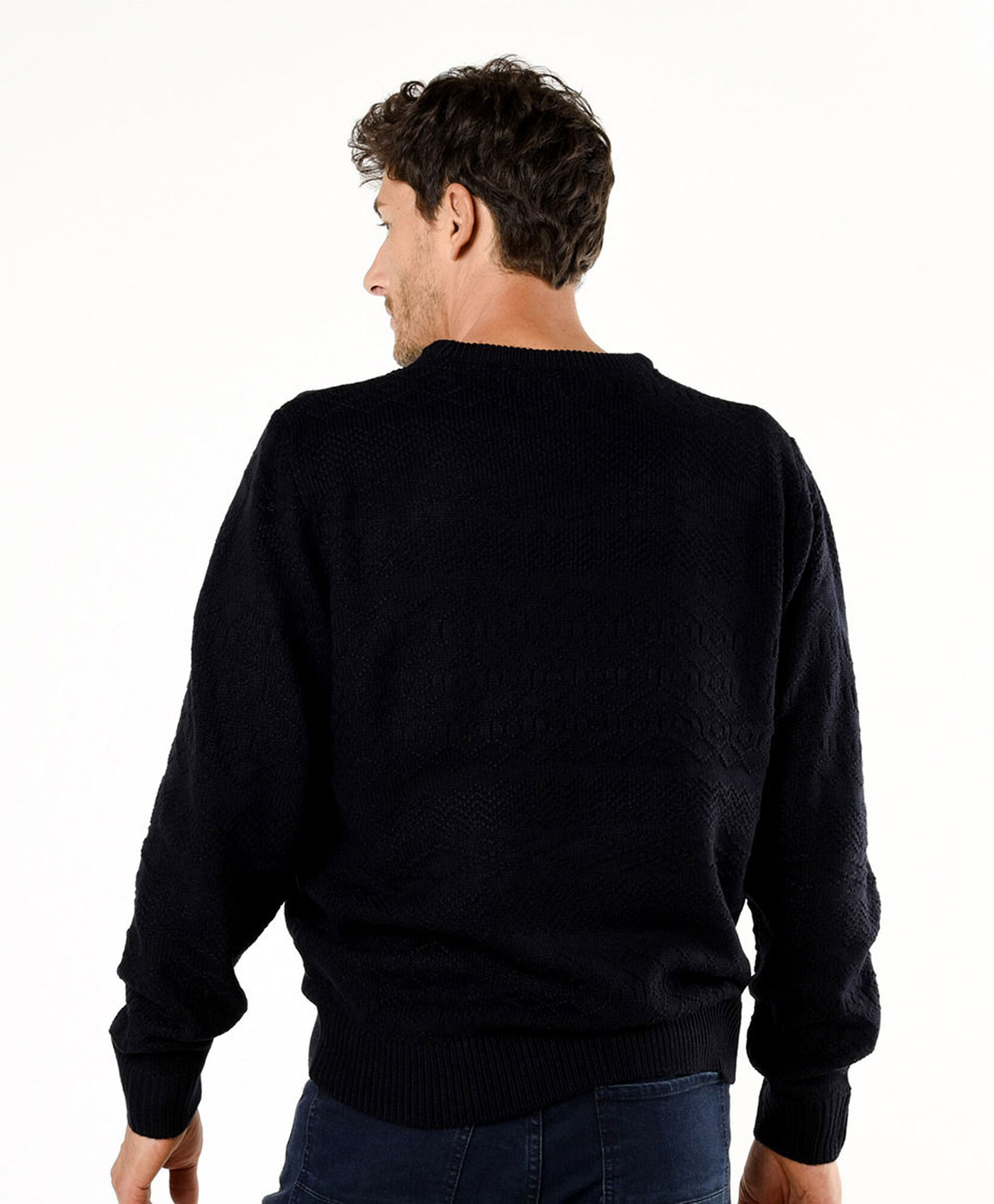 Sweater hombre jacquard liso Sweater hombre jacquard liso