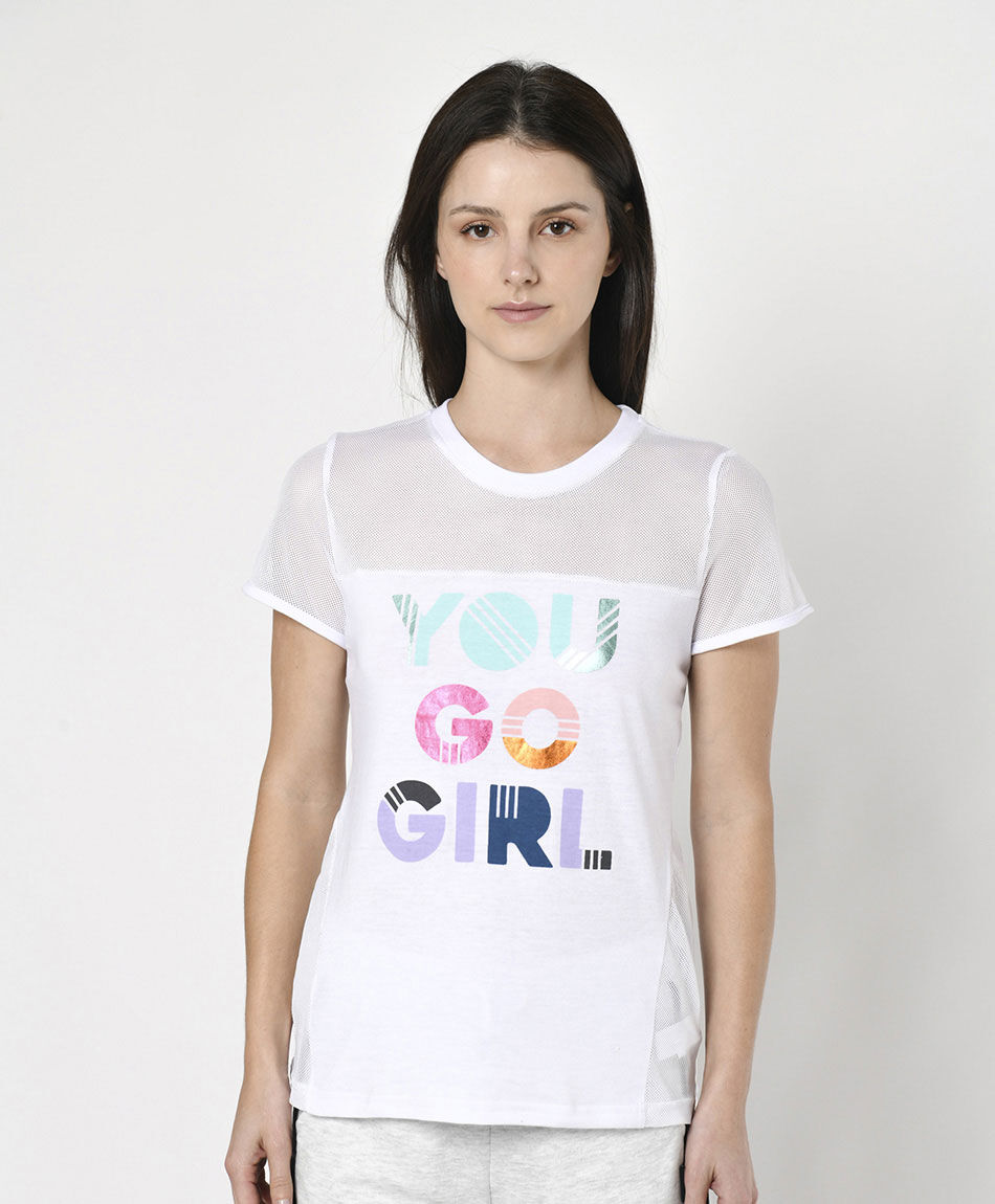 Polera deportiva mujer malla