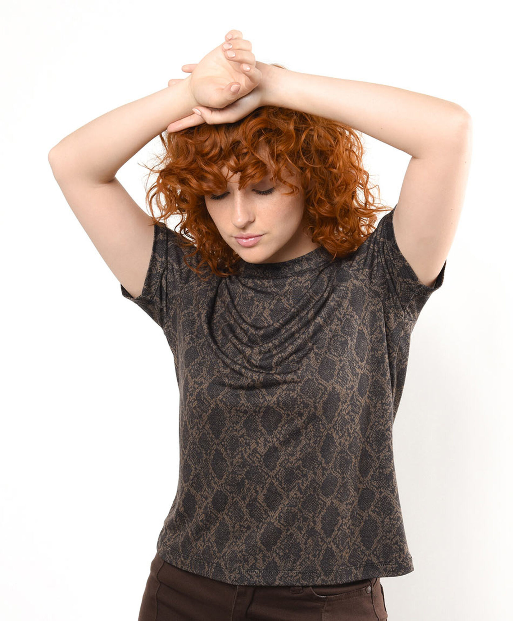 Polera mujer print snake Polera mujer print snake