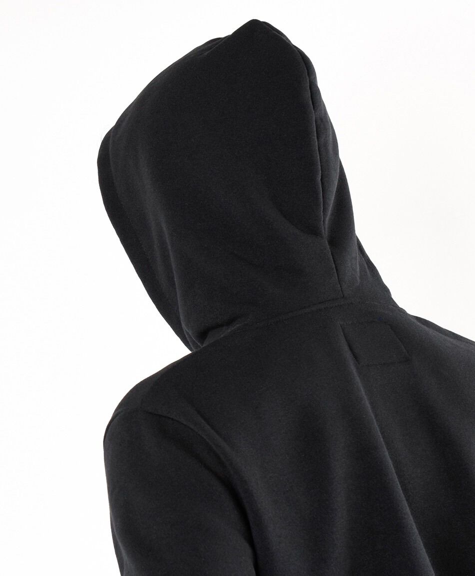 Poler&oacute;n hombre liso b&aacute;sico negro