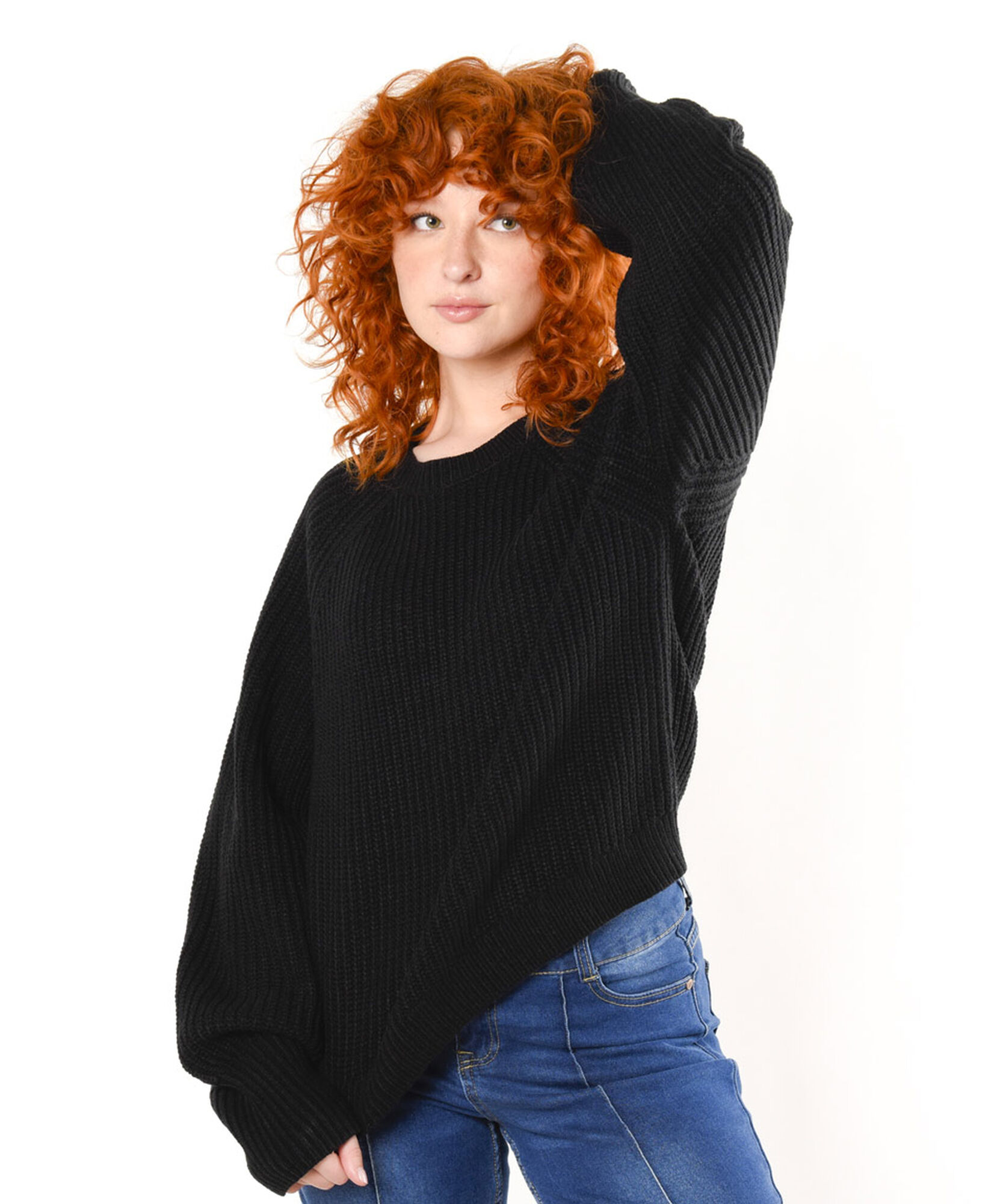 Sweater mujer punto inglés negro Sweater mujer punto inglés negro