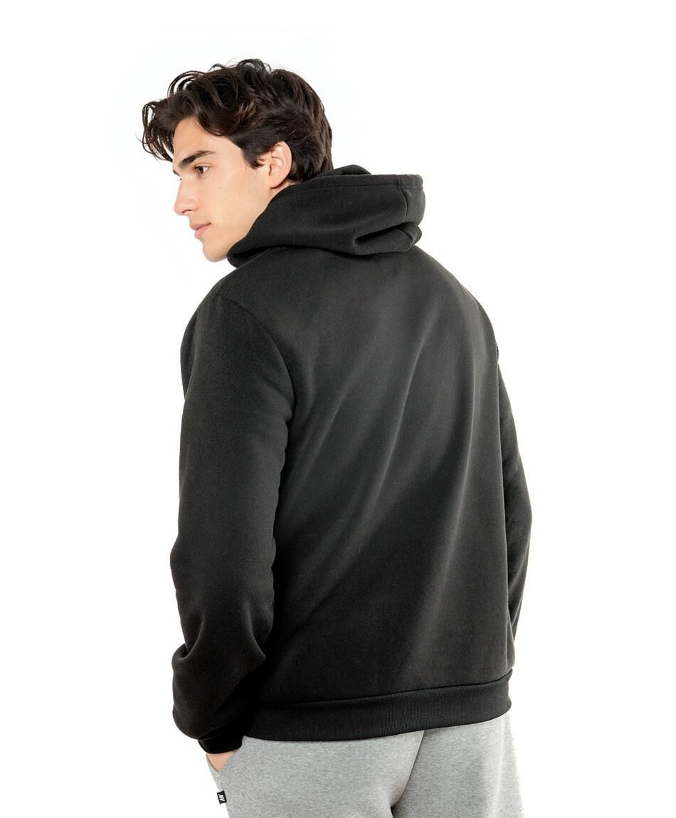 Poler&oacute;n deportivo hombre liso negro