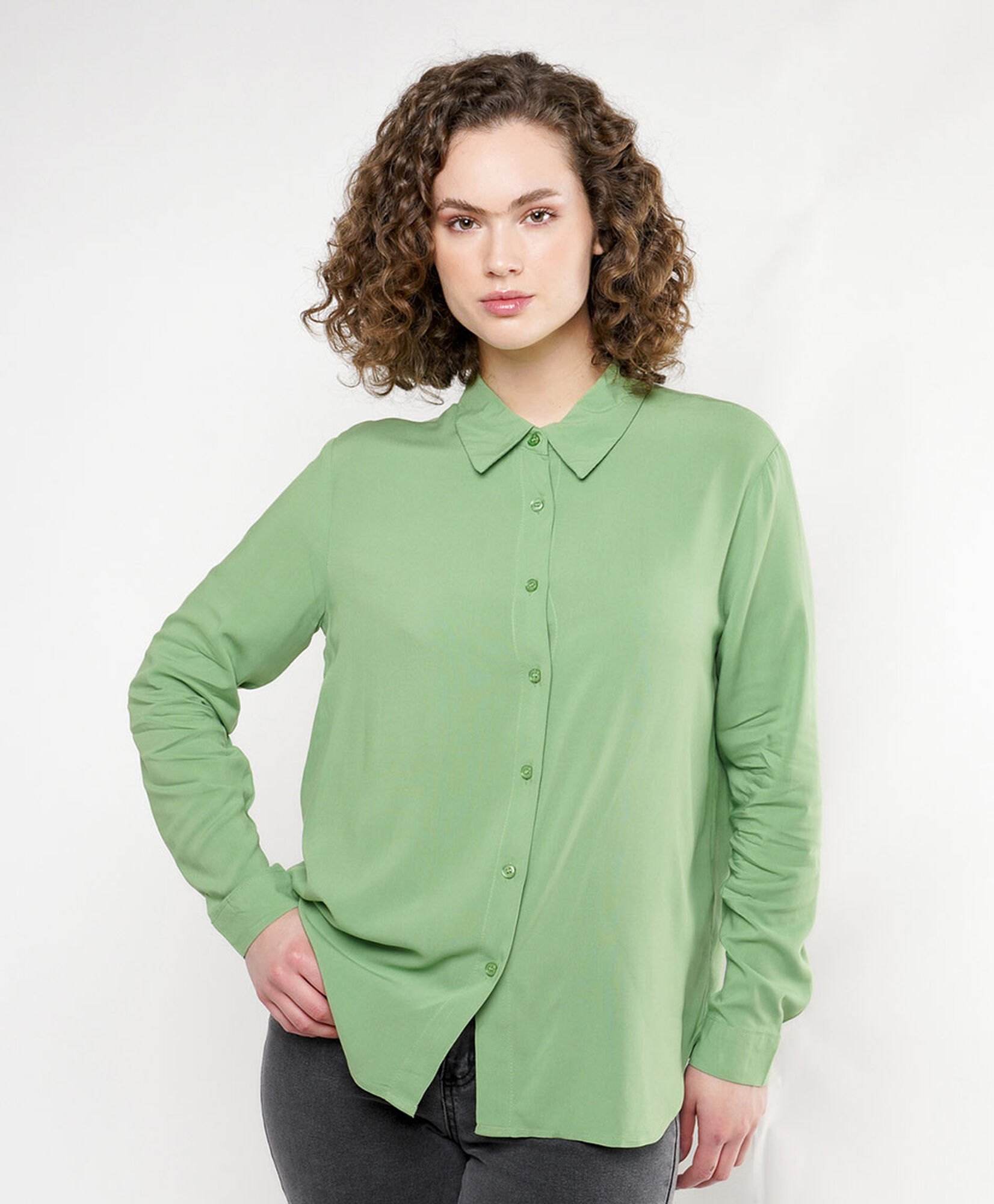 Blusa mujer clásica verde Blusa mujer clásica verde