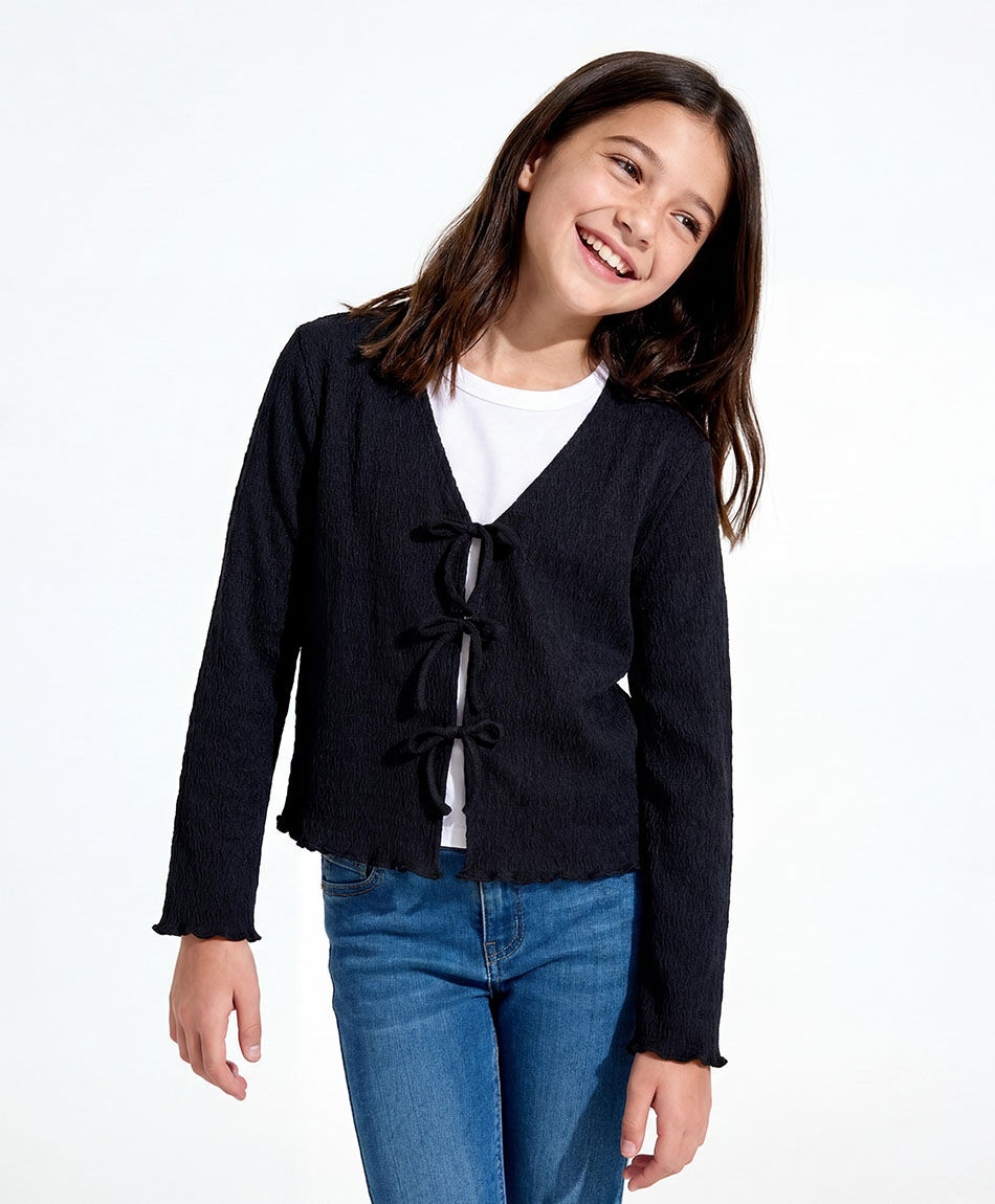 Polera ni&ntilde;a estilo  chaleco