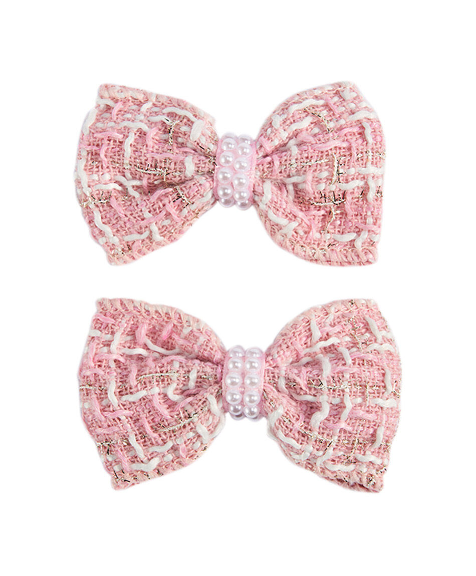 Set 2 pinches infantil cinta perlas