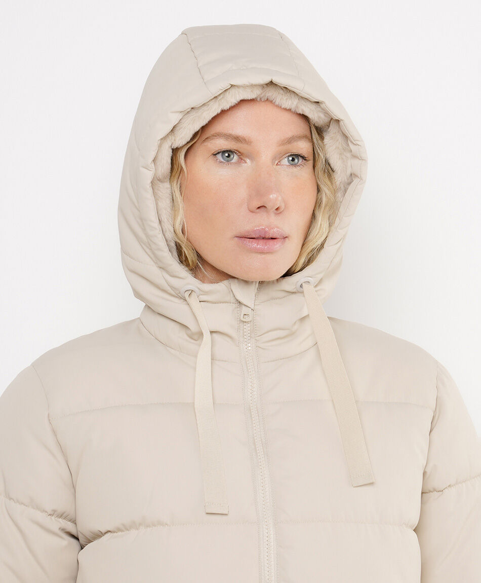 Parka mujer gorro forrado