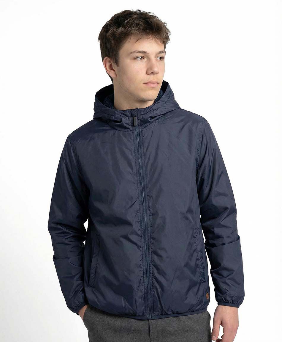 Parka escolar cortaviento interior forrado