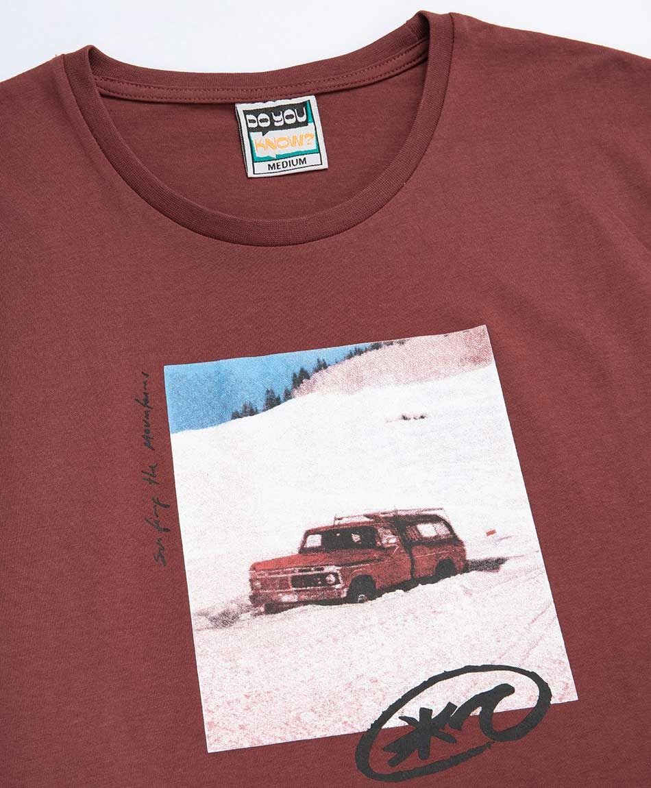 Polera hombre estampado auto