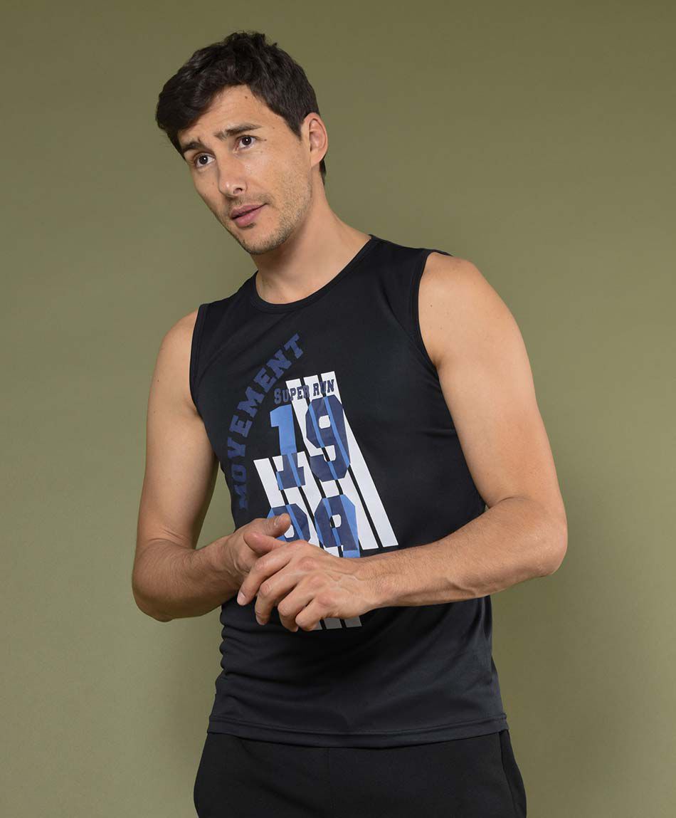 Polera deportiva manga corta cuello redondo