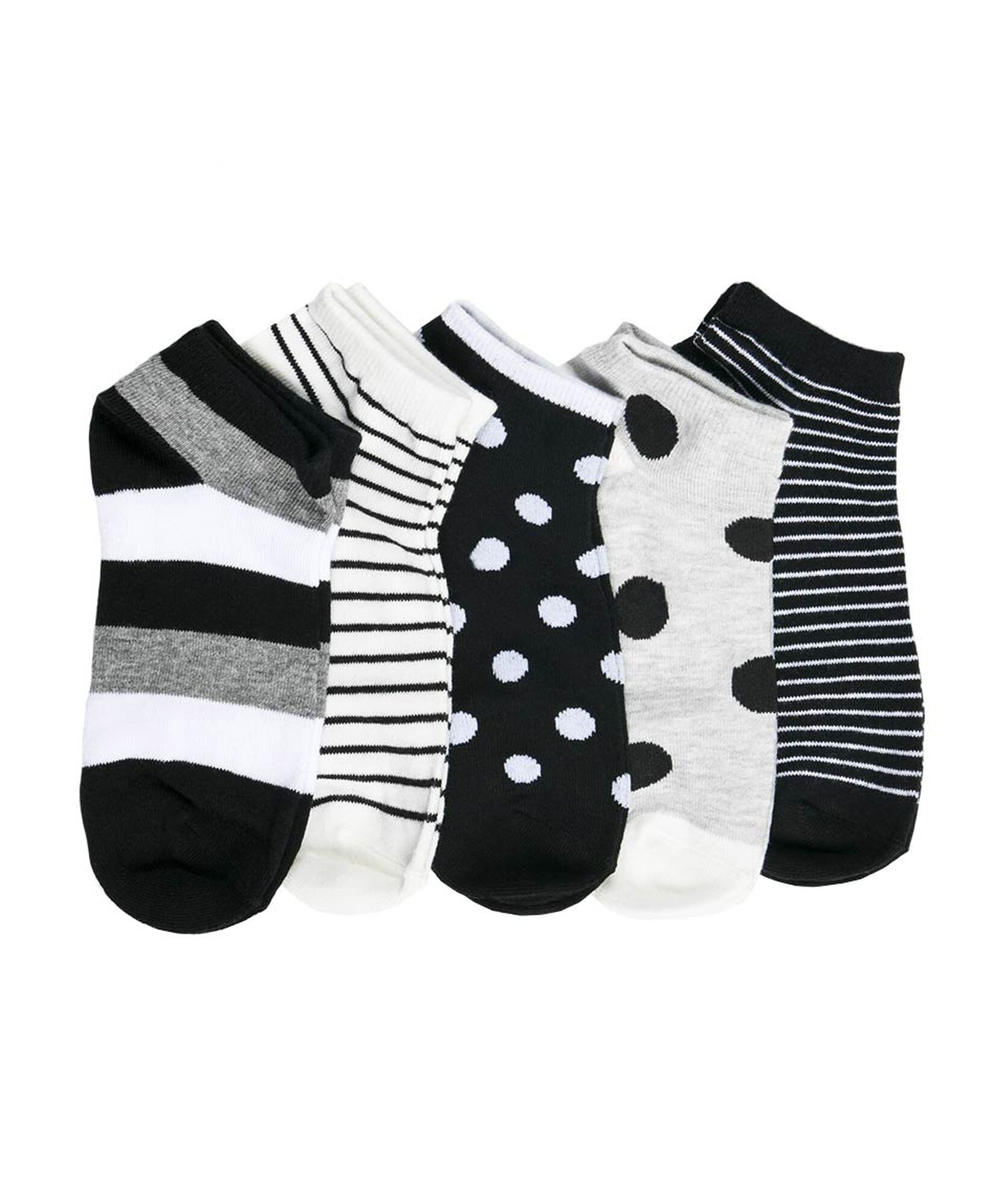 Pack 5 calcetines mujer líneas y puntos Pack 5 calcetines mujer líneas y puntos