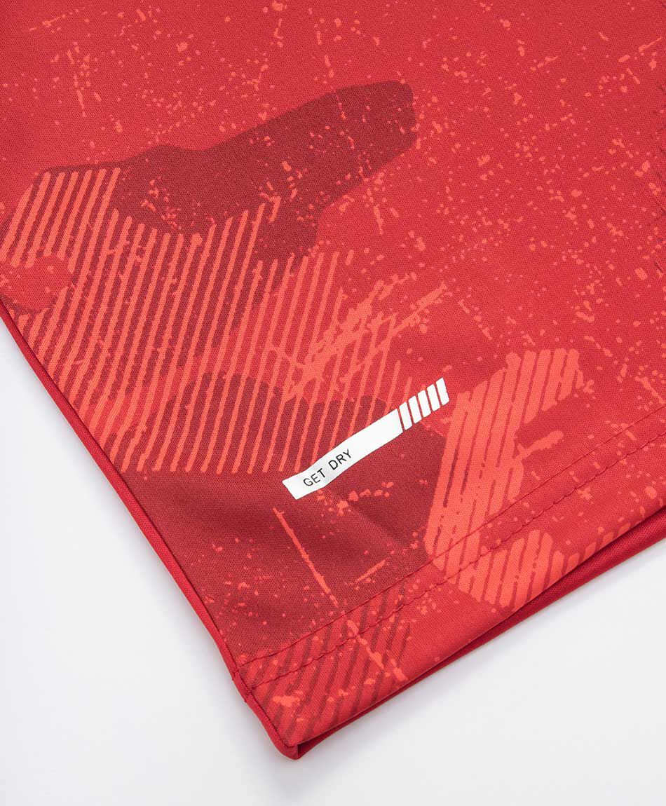 Polera deportiva hombre esencia roja