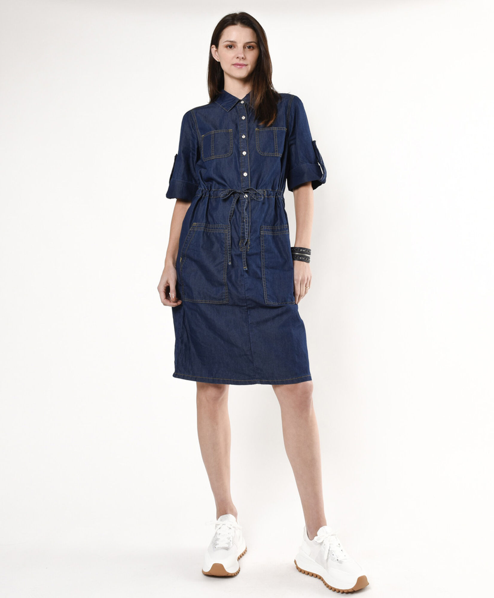 Vestido mujer denim bolsillos Vestido mujer denim bolsillos