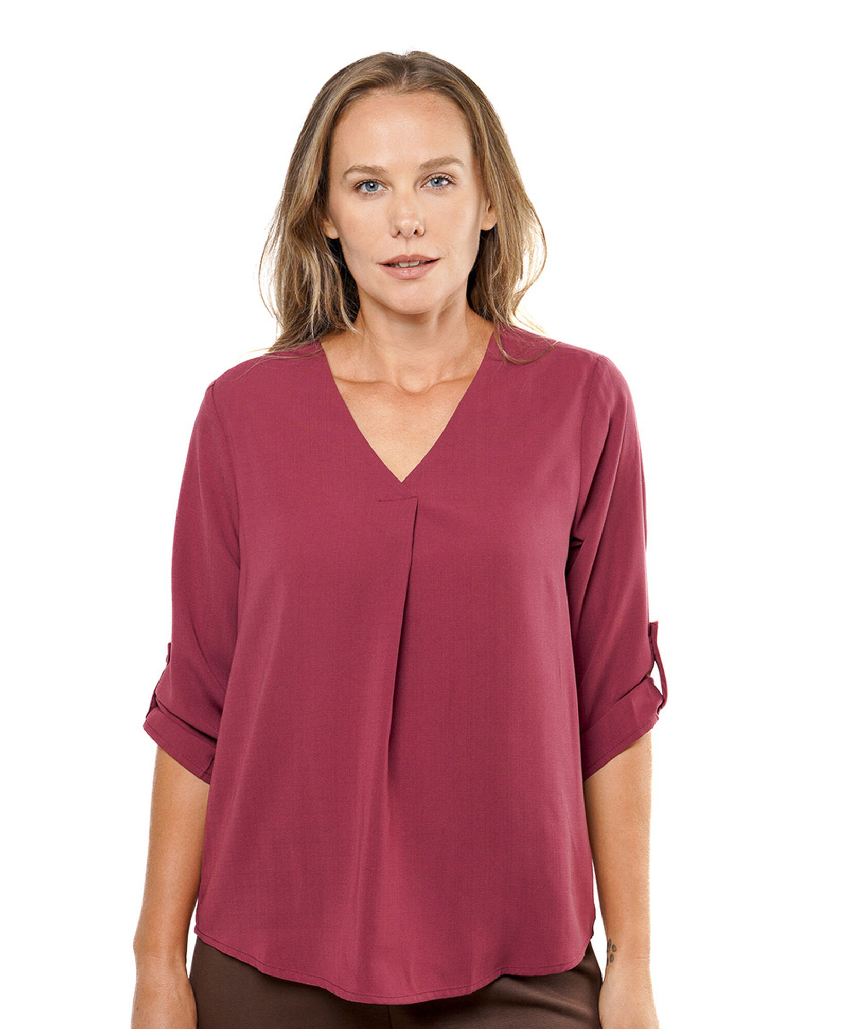 Blusa mujer cuello en v Blusa mujer cuello en v