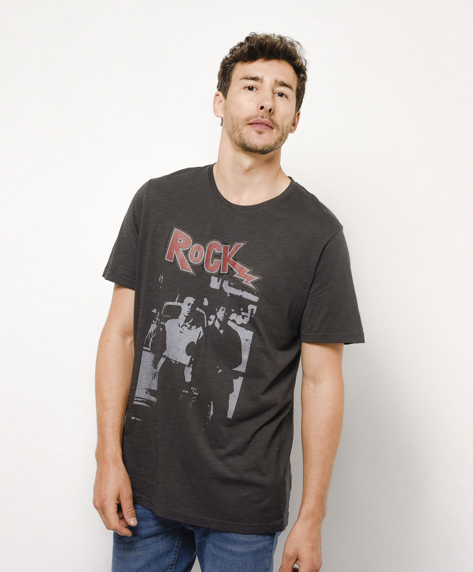 Polera hombre rock