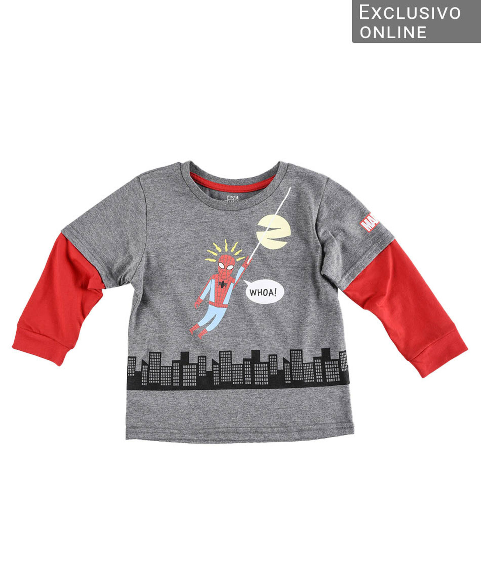 Polera bebé spiderman ciudad Polera bebé spiderman ciudad