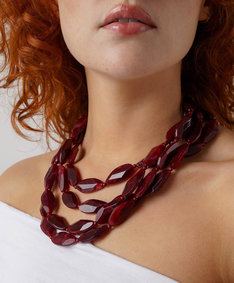 Collar mujer piedras grandes