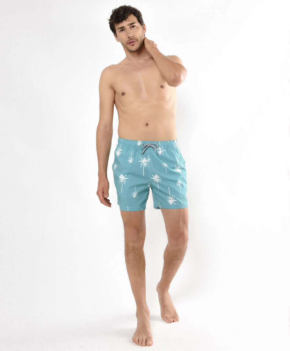 Traje de ba&ntilde;o hombre palmeras