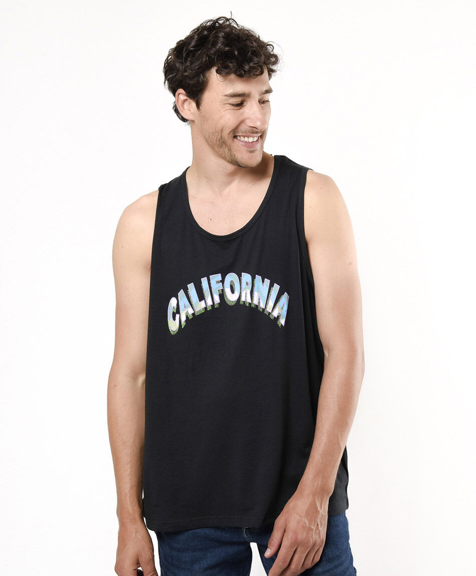 Polera hombre california sin mangas